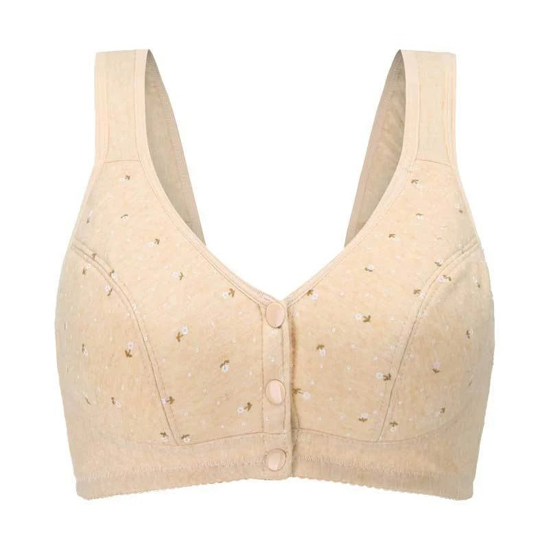 🔥Summer Deals🔥 Anti Sagging Front Open Cooling Cotton Bra