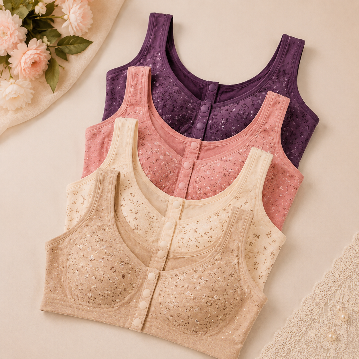 Front Open Comfort Bra – Natural Lift & Daily Support