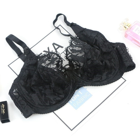 Tee Shimmer Mesh Lace-Up Unlined Demi Bra