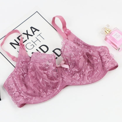 Tee Shimmer Mesh Lace-Up Unlined Demi Bra