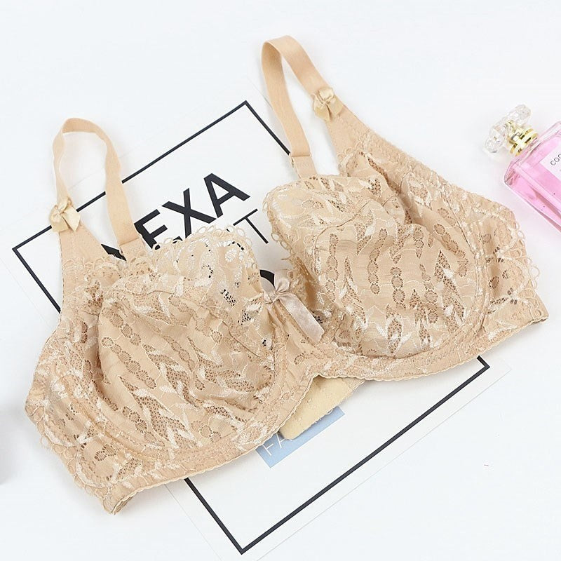 Tee Shimmer Mesh Lace-Up Unlined Demi Bra