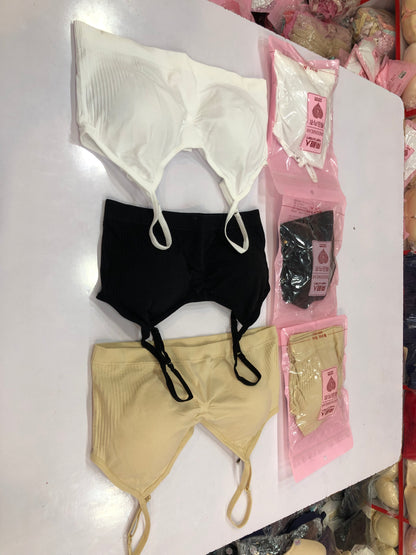 Girls Bra Fitness Top Seamless Stripe Yoga Bra Running Sports Gym Crop Top Student Female Push Up Bra Top for Small Size Cup