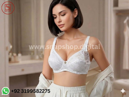 Tee Shimmer Mesh Lace-Up Unlined Demi Bra
