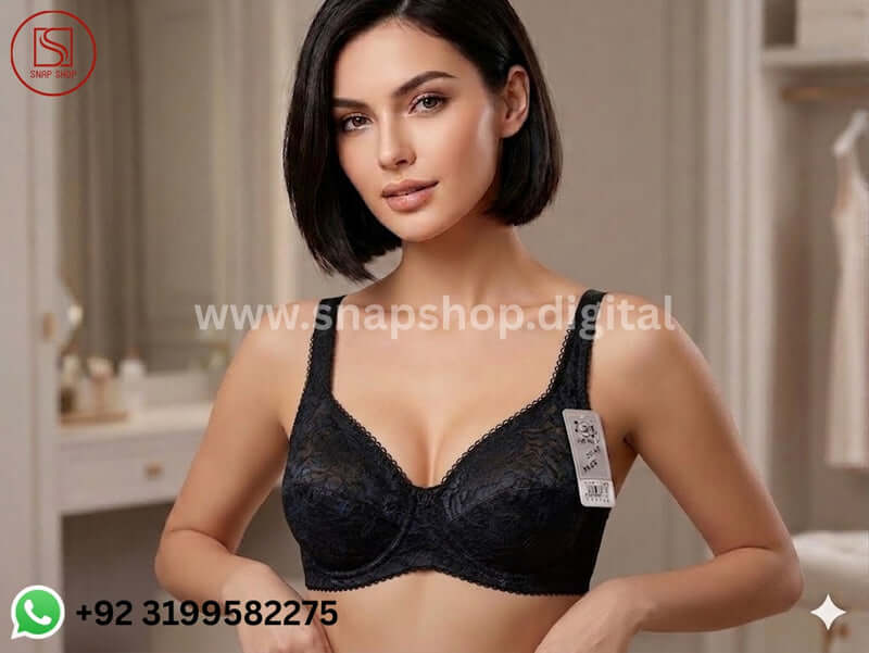 Tee Shimmer Mesh Lace-Up Unlined Demi Bra