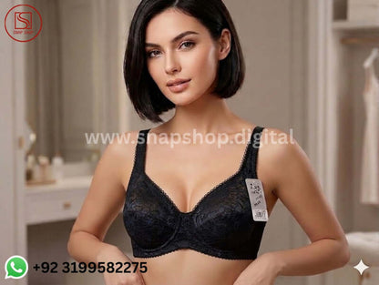 Tee Shimmer Mesh Lace-Up Unlined Demi Bra