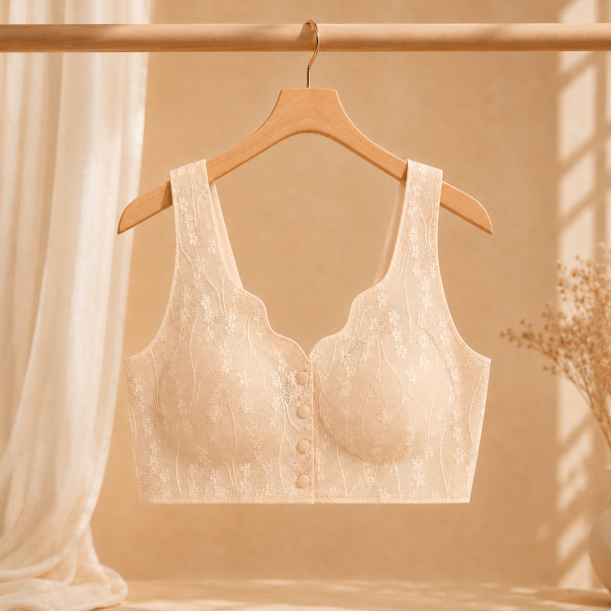 LaceEase Front Open Comfort Bra