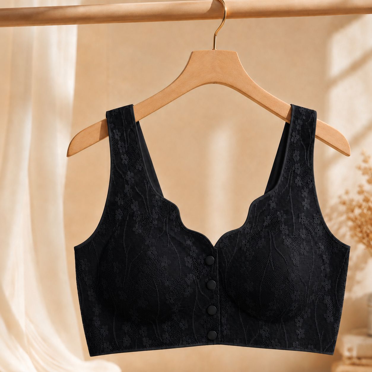 LaceEase Front Open Comfort Bra