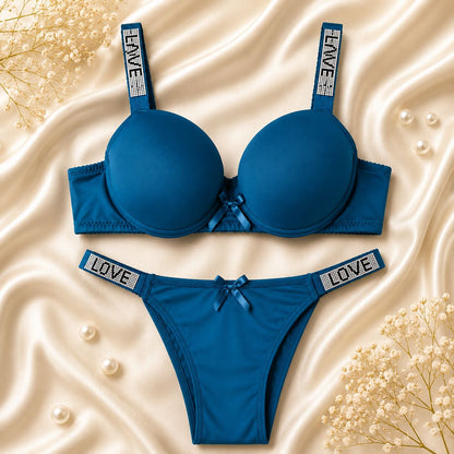 Luxe Love Rhinestone Bra & Panty Set