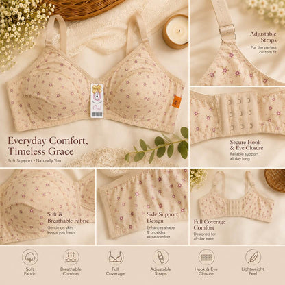 Soft Cotton Non-Wired Comfort Bra Pack of 4 & 6 | Snap Shop