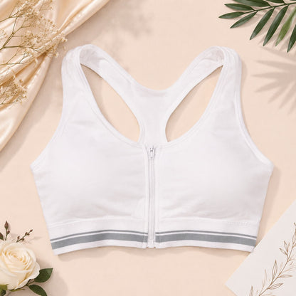 Front Zip Sports Bra