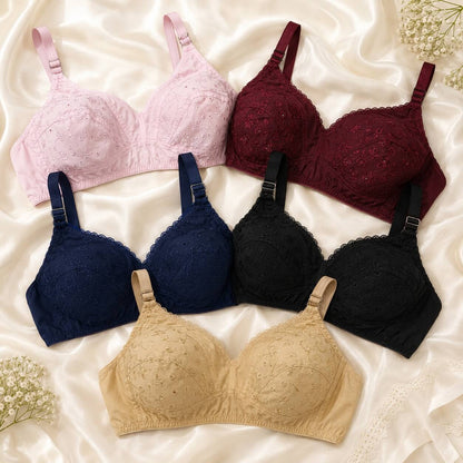 Summer Special Cotton Bra 4-Piece Set | صرف Rs.2999 میں — Rs.999 کی بچت!